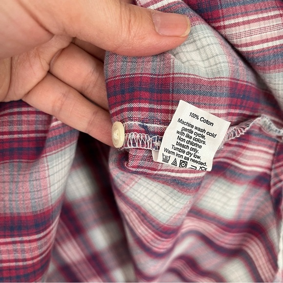 Madewell Ex-Boyfriend Shirt in Manhasset Plaid Size Small - Picture 4 of 9